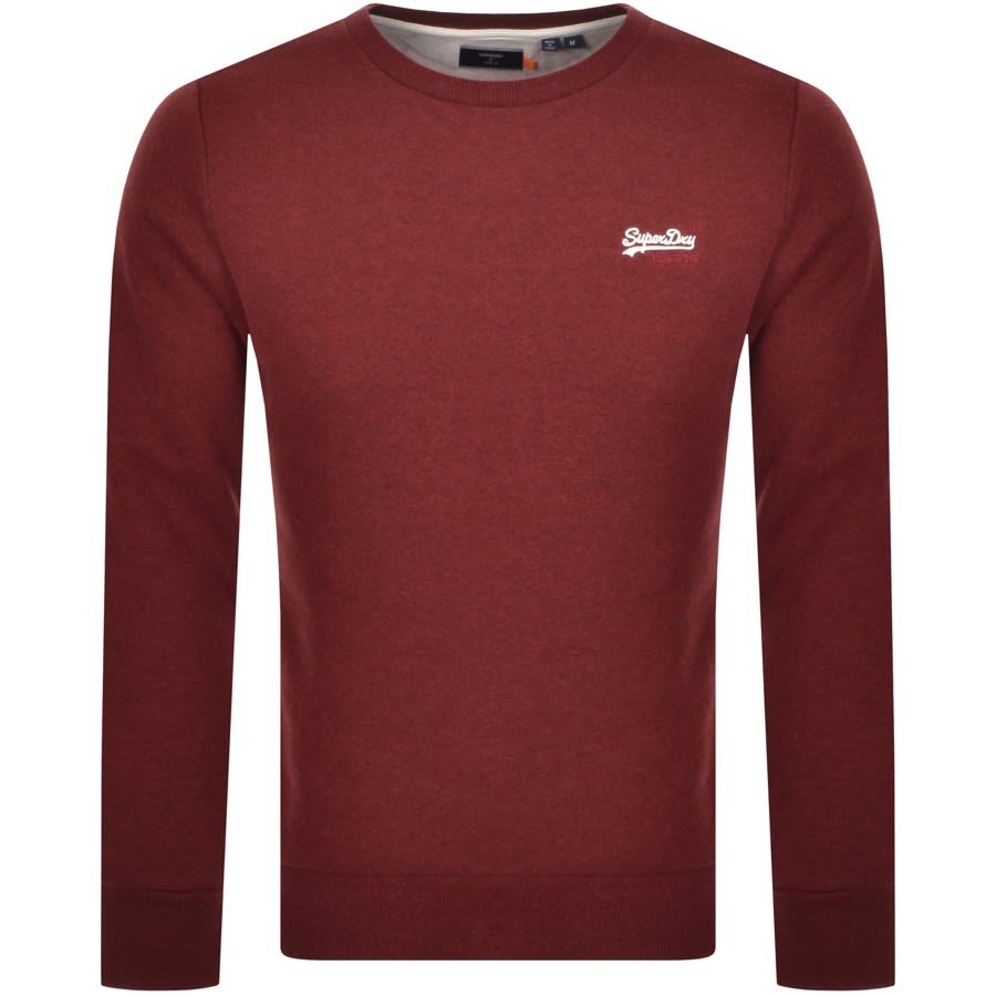 Alternative Image for ProductSuperdry Logo Sweatshirt Burgundy1
